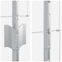 Reja con postes Plateado 1.2 x 50 m Acero