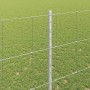 Reja con postes Plateado 1.5 x 50 m Acero