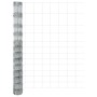 Reja con postes Plateado 1.5 x 50 m Acero