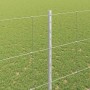 Reja con postes Plateado 1.5 x 50 m Acero
