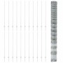 Reja con postes Plateado 1.5 x 50 m Acero