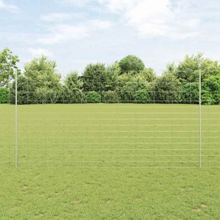 Reja con postes Plateado 1.6 x 50 m Acero