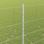 Reja con postes Plateado 1.6 x 50 m Acero