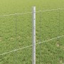 Reja con postes Plateado 0.8 x 100 m Acero