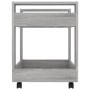 Schreibtischwagen aus grauem Sonoma-Sperrholz, 60 x 45 x 60 cm von vidaXL, Küchen - und Speisenwagen - Ref: Foro24-816606, Pr...