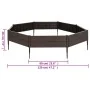 Gartenbett aus Polypropylen 120x120x20 cm von vidaXL, Töpfe und Pflanzgefäße - Ref: Foro24-153614, Preis: 66,62 €, Rabatt: %