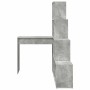 Escritorio de Esquina Gris hormigón 101.5 x 149.5 x 149.5 cm