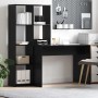 Escritorio Roble negro 138.5 x 55 x 143 cm Madera contrachapada