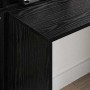 Escritorio Roble negro 138.5 x 55 x 143 cm Madera contrachapada