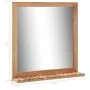 Espejo de cuarto de baño madera maciza de nogal 60x12x62 cm de vidaXL, Espejos - Ref: Foro24-247605, Precio: 56,40 €, Descuen...