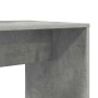 Escritorio con estante Gris hormigón 138.5 x 55 x 143 cm