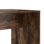 Escritorio con estante Roble ahumado 138.5 x 55 x 143 cm