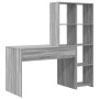 Escritorio Gris sonoma 138.5 x 55 x 143 cm Madera contrachapada