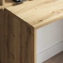 Escritorio con estante Roble artisan 138.5 x 55 x 143 cm