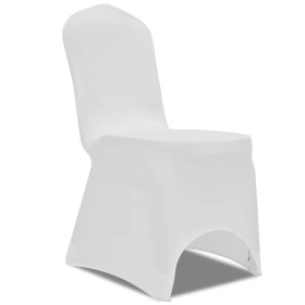 Fundas elásticas para sillas blancas 100 unidades