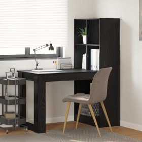 Escritorio Roble negro 122 x 67 x 145 cm Madera contrachapada