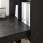 Escritorio Roble negro 122 x 67 x 145 cm Madera contrachapada