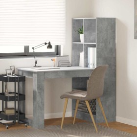 Escritorio Gris Concreto 122 x 67 x 145 cm Madera contrachapada