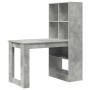 Escritorio Gris Concreto 122 x 67 x 145 cm Madera contrachapada