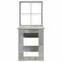 Escritorio Gris Concreto 122 x 67 x 145 cm Madera contrachapada
