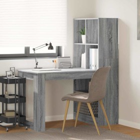Escritorio Gris Sonoma 122 x 67 x 145 cm Madera contrachapada