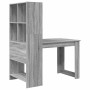 Escritorio Gris Sonoma 122 x 67 x 145 cm Madera contrachapada