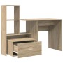 Escritorio con cajón Roble Sonoma 131.5 x 50 x 106.5 cm