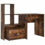 Escritorio con cajón Roble ahumado 131.5 x 50 x 106.5 cm