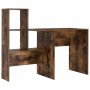 Escritorio con cajón Roble ahumado 131.5 x 50 x 106.5 cm