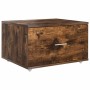 Escritorio con cajón Roble ahumado 131.5 x 50 x 106.5 cm