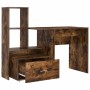 Escritorio con cajón Roble ahumado 131.5 x 50 x 106.5 cm