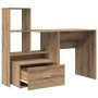 Escritorio con cajón Roble artisan 131.5 x 50 x 106.5 cm