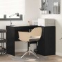 Escritorio de Esquina 2 pcs Roble negro 102 x 50 x 75 cm