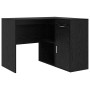 Escritorio de Esquina 2 pcs Roble negro 102 x 50 x 75 cm