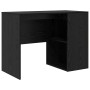 Escritorio de Esquina 2 pcs Roble negro 102 x 50 x 75 cm