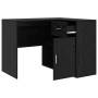 Escritorio de Esquina 2 pcs Roble negro 102 x 50 x 75 cm