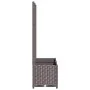 Planter with brown PP trellis 80x40x136 cm by vidaXL, Pots and planters - Ref: Foro24-318261, Price: 79,19 €, Discount: %