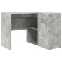 Escritorio de Esquina 2 pcs Gris Concreto 102 x 50 x 75 cm
