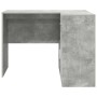 Escritorio de Esquina 2 pcs Gris Concreto 102 x 50 x 75 cm