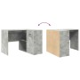 Escritorio de Esquina 2 pcs Gris Concreto 102 x 50 x 75 cm