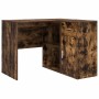 Escritorio de Esquina 2 pcs Roble ahumado 102 x 50 x 75 cm