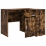 Escritorio de Esquina 2 pcs Roble ahumado 102 x 50 x 75 cm