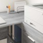 Escritorio de Esquina 2 pcs Gris sonoma 102 x 50 x 75 cm