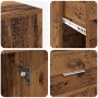 Escritorio de Esquina 2 pcs Madera vieja 102 x 50 x 75 cm