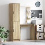 Escritorio con almacenamiento con estante 2 pcs Roble Sonoma