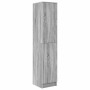 Escritorio con almacenamiento con estante 2 pcs Gris sonoma