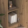 Escritorio con almacenamiento con estante 2 pcs Roble artisan