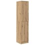 Escritorio con almacenamiento con estante 2 pcs Roble artisan