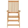 Gartenstühle 2 Stück mit grauen Kissen aus massivem Teakholz von vidaXL, Gartenstühle - Ref: Foro24-3062377, Preis: 261,24 €,...