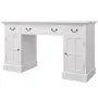 Weißer Schreibtisch mit Doppelsäule, 140 x 48 x 80 cm von vidaXL, Schreibtische - Ref: Foro24-244370, Preis: 487,35 €, Rabatt: %